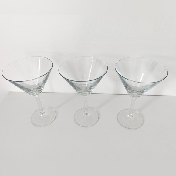 Vintage Martini Glasses with stem - Set of 3 - Picture 5 of 6